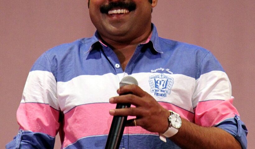 Suraj Venjaramoodu at a public event
