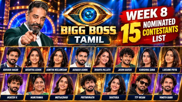 Bigg Boss Tamil 10 Week 8 Nominations: 15 Contestants Face Eviction
