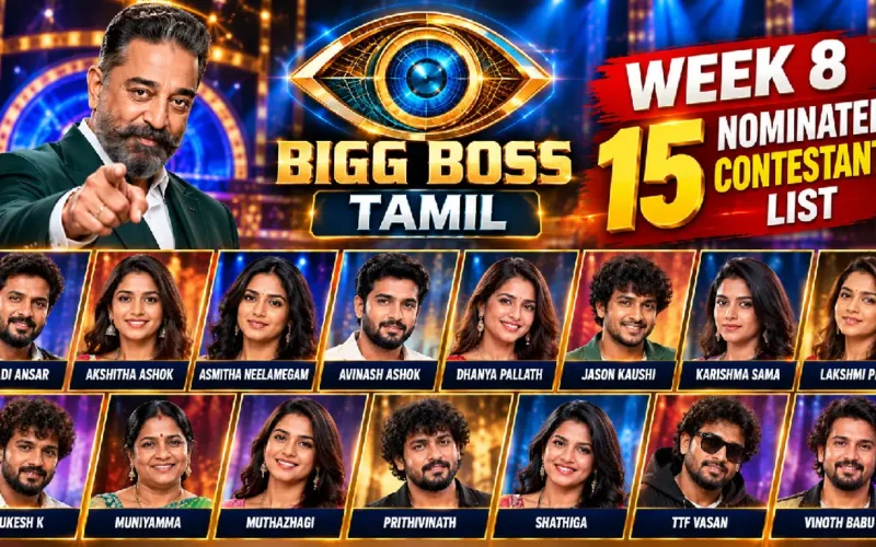 Bigg Boss Tamil 10 Week 8 Nominations: 15 Contestants Face Eviction