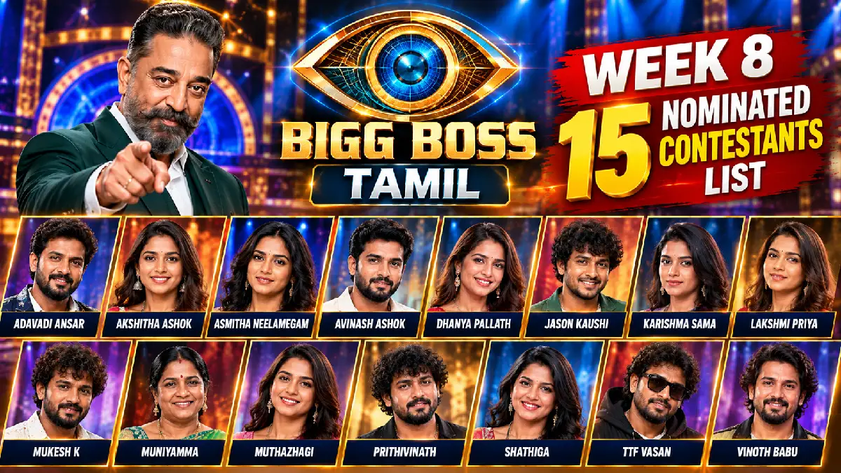 Bigg Boss Tamil 10 Week 8 Nominations: 15 Contestants Face Eviction