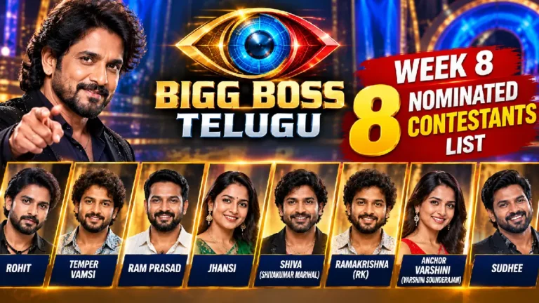 Bigg Boss Telugu 10 Week 8 Nominations: Eight Contestants in the Danger Zone
