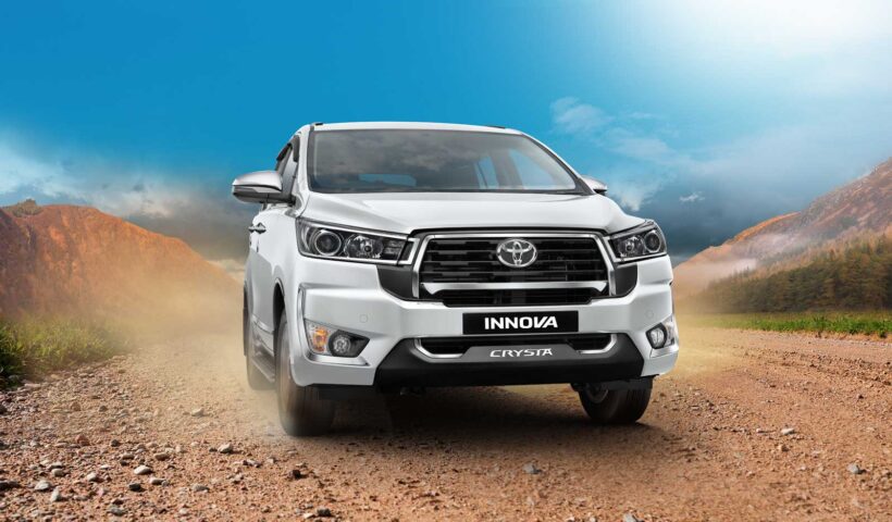 Toyota Innova Crysta 7-seater MPV on a road