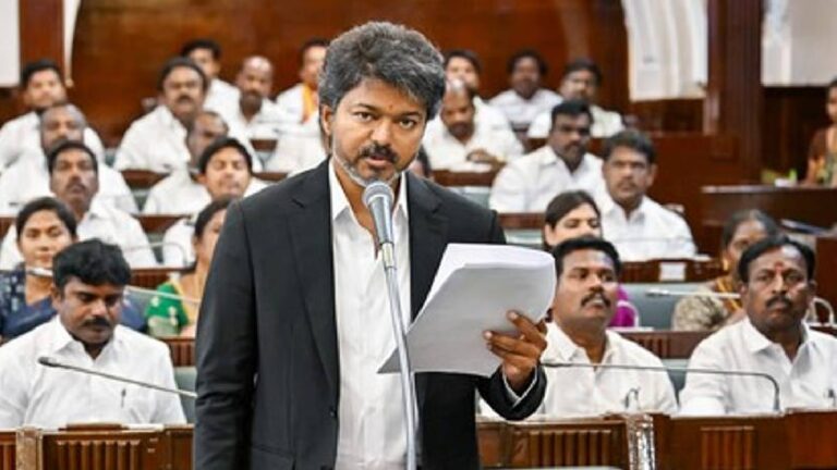 Vijay’s TVK Joins INDIA Bloc Protest Against CEC Gyanesh Kumar in Chennai
