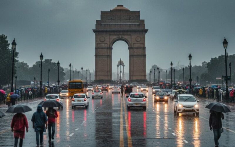 Delhi Weather Today: Overnight Rain Brings Winter Chill; AQI Improves To Moderate